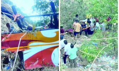 महाराष्ट्र का में भीषण सड़क हादसा, खाई में बस गिरने से 13 की मौत, 25 से अधिक लोग घायल