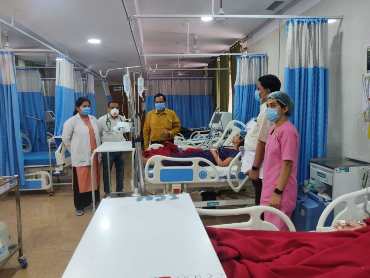 दुर्ग जिले की स्वास्थ्य संस्थानों में कोविड-19 की मॉक ड्रील