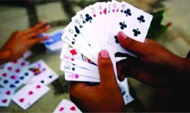 जुए के फड़ पर पुलिस की दबिश, 6 गिरफ्तार