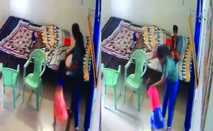 दत्तक केन्द्र में  अनाथ बच्चों की बेरहमी से पिटाई, मैनेजर का वीडियो वायरल