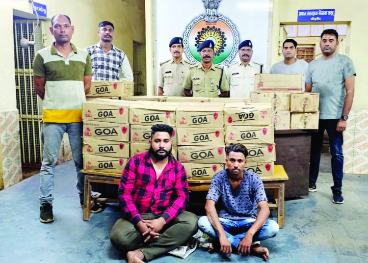 भिलाई के दो तस्करों को बालोद और दुर्ग पुलिस ने घेराबंदी  कर 2 लाख रुपए के अवैध शराब के साथ दबोचा