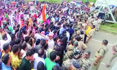 विधानसभा घेराव के दौरान पुलिस से भिड़े हजारों संविदाकर्मी, आज से आमरण अनशन पर