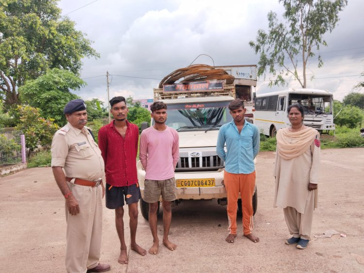 आकाश गंगा सुपेला सब्जी मंडी मिलाई से तीन लोहा चोर गिरफ्तार, 10 लाख का माल जब्त