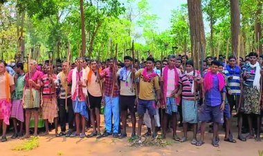 10 माह से धरने पर बैठे अबूझमाड़ ग्रामीणों ने किया चुनाव बहिष्कार का एलान