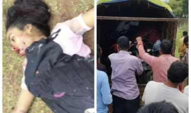 दुर्ग जिले में बड़ा हादसा, टाटा एस की ठोकर से युवती की मौत