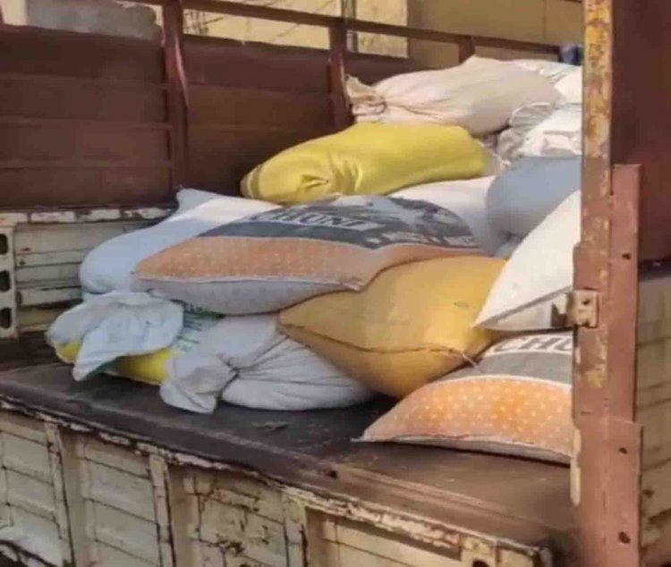 भिलाई में राशन दुकान का चावल हेराफेरी करने वाले 2 गिरफ्तार, 50 बोरी चावल  वाहन सहित जब्त