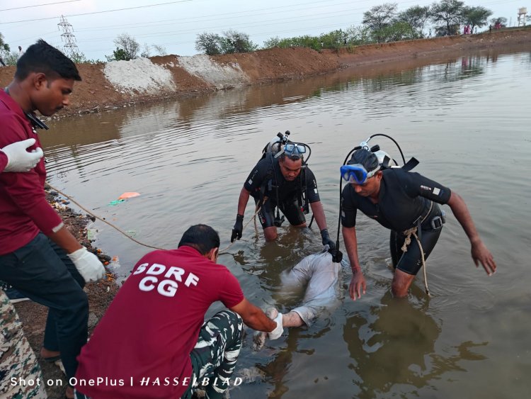 मुरूम खदान में डूबकर युवक की मौत, SDRF की टीम ने निकाला बाहर