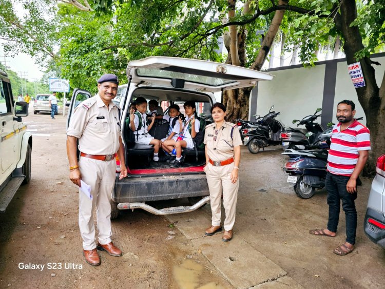 21 वाहनों पर कार्रवाई,  लगाया गया 75 हजार रुपए का फाइन