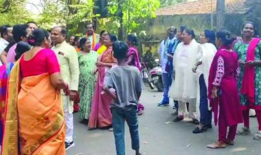 मतदान के दौरान आपस में भिड़े भाजपा-कांग्रेस कार्यकर्ता