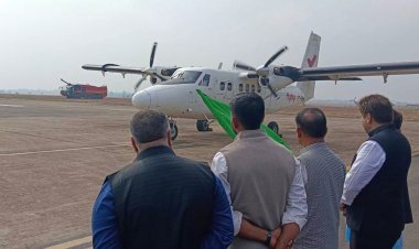 छत्तीसगढ़ के विकास में आज ऐतिहासिक दिन, मुख्यमंत्री विष्णुदेव साय ने रायपुर-अंबिकापुर-बिलासपुर हवाई सेवा का किया शुभारंभ