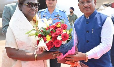 छत्तीसगढ़ पहुंची राष्ट्रपति द्रौपदी मुर्मू
