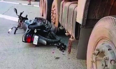 सुबह-सुबह दर्दनाक हादसा, बाइक सवार को ट्रक ने कुचला, दो भागों में बंटा शरीर