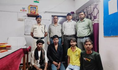 स्टेशन में पकड़े गए चार आदतन पॉकेटमार