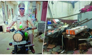 तेज बारिश के चलते छत गिरने से एसीपी कार्यालय में सो रहे दरोगा की मौत