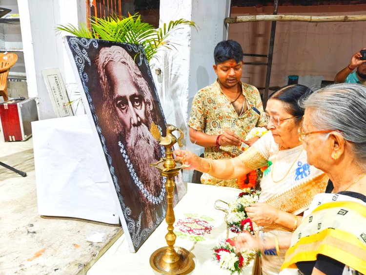 कवि गुरु रबिन्द्रनाथ ठाकुर की जयंती मनाई गई