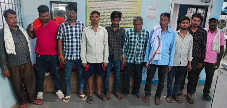 रायपुर, बालोद और राजनांदगांव के 10 जुआरी गिरफ्तार