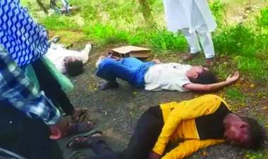 जन्मदिन की पार्टी मनाकर लौट रहे तीन दोस्त सड़क हादसे का शिकार