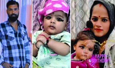 डंपर की चपेट में आकर पिता और दो बच्चों की मौके पर ही मौत, घायल महिला का कटाना पड़ा पैर