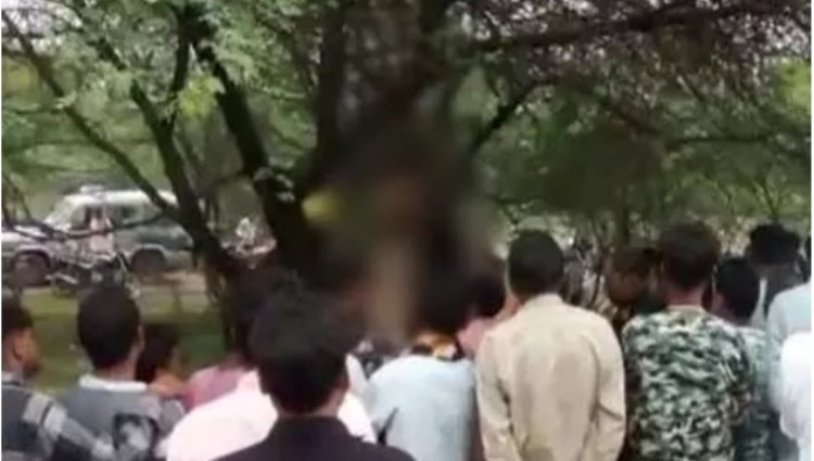 पेड़ पर लटकी मिली युवक-युवती की लाश