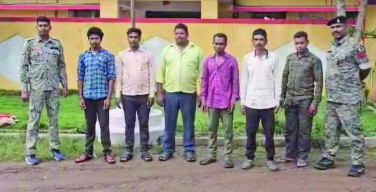 ग्रामीणों ने वन विभाग के कर्मियों पर किया हमला, 6 ग्रामीण गिरफ्तार