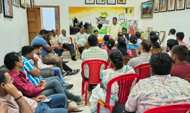 किसान, जवान और संविधान जनसभा की तैयारी में जुटे कांग्रेसी; विधानसभा प्रभारी गंगोत्री ने ली बैठक