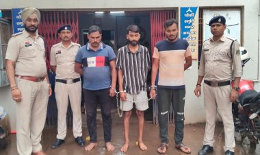 भिलाई में शातिर बदमाश ने क्राइम ब्रांच का फर्जी अधिकारी बनकर की उगाही, तीन गिरफ्तार