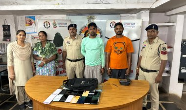 भिलाई में भगवान जगन्नाथ रथ यात्रा के दौरान मोबाइल चुराने वाले पकड़े गए, एक महिला सहित तीन गिरफ्तार, 4.55 लाख का 16 मोबाइल जब्त