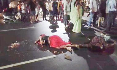 भिलाई में बड़ा हादसा, नवदंपति को ट्रक ने कुचला, मौके पर ही मौत, आक्रोशित लोगों ने किया चक्का जाम 