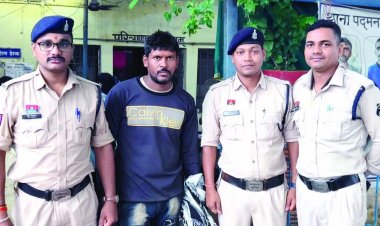 कांच की बोतल से हमला करने वाला युवक पकड़ा गया