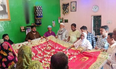 भिलाई से अकीदतमंदों ने खुशहाली की मुरादों के साथ ताजबाग भेजी उर्सपाक की चादर