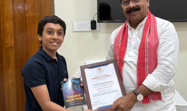 12 वर्षीय सात्विक समद्दार ने लॉन्च की हॉरर फैंटेसी बुक कॉस्मिक मॉन्स्टर, उपमुख्यमंत्री ने दी शुभकामनाएं