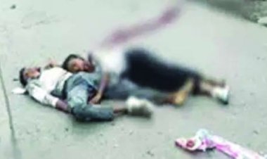 दर्दनाक सड़क हादसा: तेज रफ्तार ट्रेलर की टक्कर से युवक की मौत, तीन युवतियां गंभीर घायल