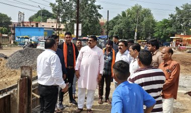 विधायक गजेन्द्र यादव ने की विकास कार्यों का निरीक्षण