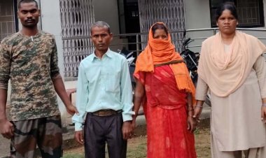 दूसरे की जमीन को अपना बता कर मारपीट करने वाले पति पत्नी गिरफ्तार