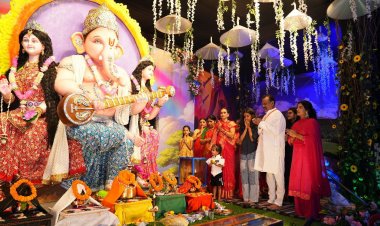 भिलाई सेक्टर-7 गणेश पंडाल में भक्ति का समंदर, झांकियों और सजावट ने मोहा मन