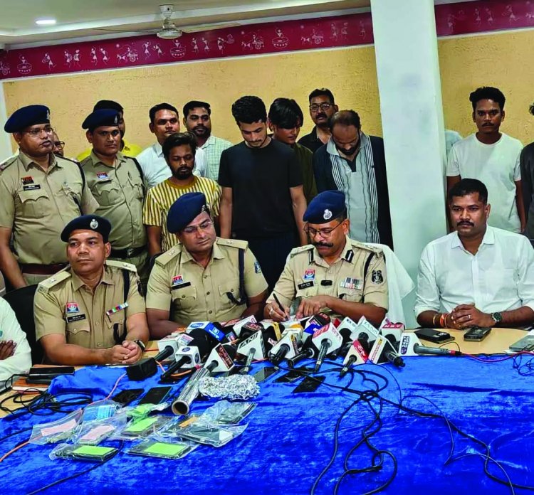 पाकिस्तान से रायपुर तक ड्रग्स नेटवर्क का भंडाफोड़, 1 करोड़ की हेरोइन के साथ  9 गिरफ्तार