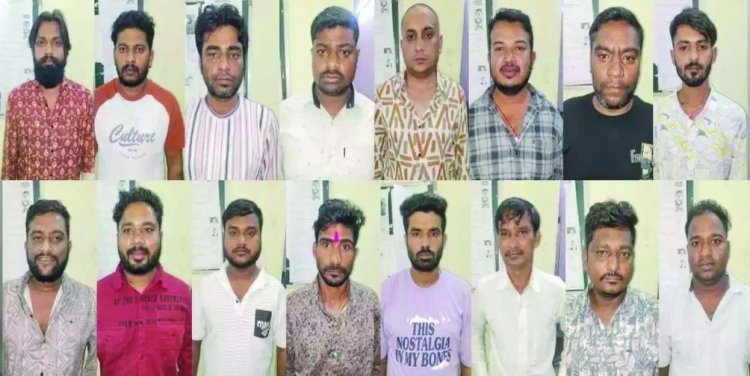 हाईप्रोफाइल जुआ फड़ पर पुलिस का छापा, 16 जुआरी गिरफ्तार, 8 लाख से ज्यादा नकद और 3 कारें जब्त