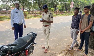 बिना हेलमेट वालों पर बड़ी कार्रवाई, 2 दिन में 250 लोगों का चालान काट लगाया 1.12 लाख रुपए का जुर्माना