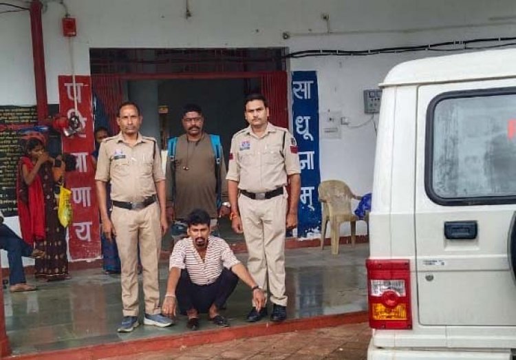 सोलर पंप चोरी का फरार आरोपी सुशील विश्वकर्मा पुलिस गिरफ्त में