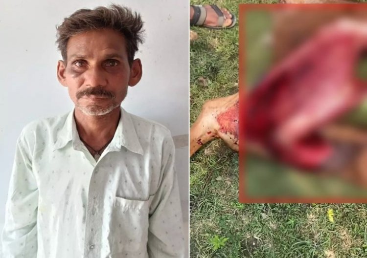 धौरा भाटा में गोकशी का मामला, पुलिस ने आरोपी को पकड़ा, गौमांस जब्त