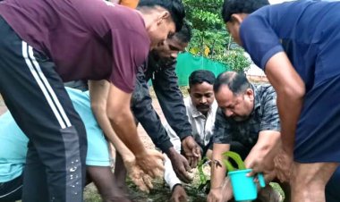 शहीद जवानों की याद में पौधा रोपण, आंखों में नमी और गर्व से भरा रहा रानीबोदली कैंप