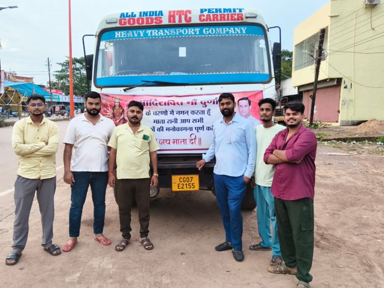 दुर्गा प्रतिमा विसर्जन के लिए ट्रांसपोर्ट एसोसिएशन ने उपलब्ध कराईं 80 गाड़ियां