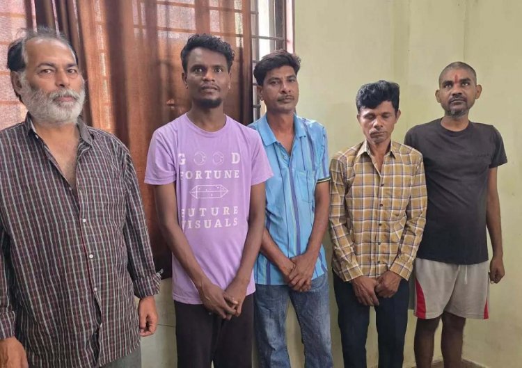 कालीबाड़ी गांधी नगर से 5 सटोरिए गिरफ्तार