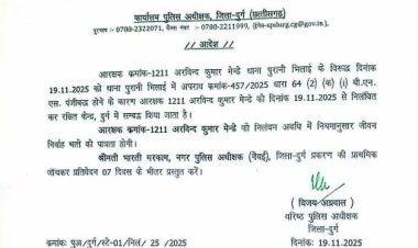 भिलाई में आरक्षक पर महिला ने छेड़छाड़ का आरोप, SSP ने किया सस्पेंड