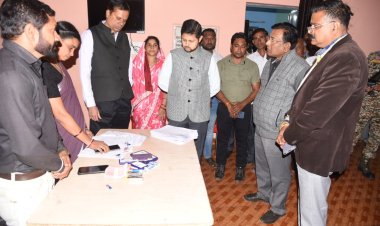 संभाग आयुक्त और कलेक्टर ने किए डिजिलाइजेशन कार्य का निरीक्षण