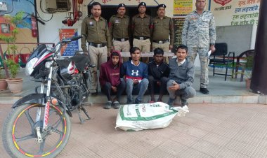 दुकान का चोरी, 5 आरोपी गिरफ्तार, माल बरामद