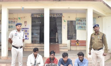 कॉपर वायर चुराने वाले गिरोह का पर्दाफाश, एक नाबालिग सहित 5 पुलिस की गिरफ्त में