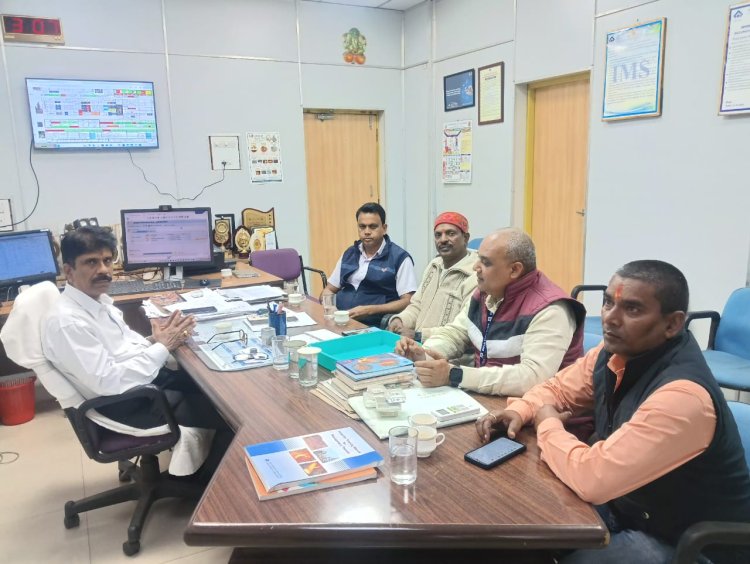 बीएसपी वर्कर्स यूनियन (BWU) ने BSP में सुरक्षा मानकों पर  ईएमडी मुख्य महाप्रबंधक से की मुलाकात