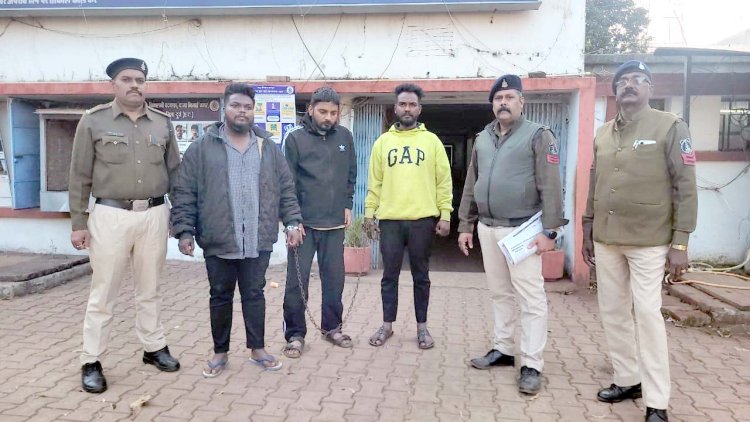 शराब के पैसे नहीं देने पर हमला, भिलाई नगर पुलिस ने मारपीट करने वाले 3 आरोपियों को भेजा जेल