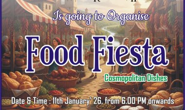 हुडको कालीबाड़ी में फूड फिएस्टा 11 जनवरी को